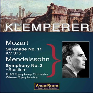 MOZART - Klemperer - Sérénade n°11, pour instruments à vent en mi bémol
